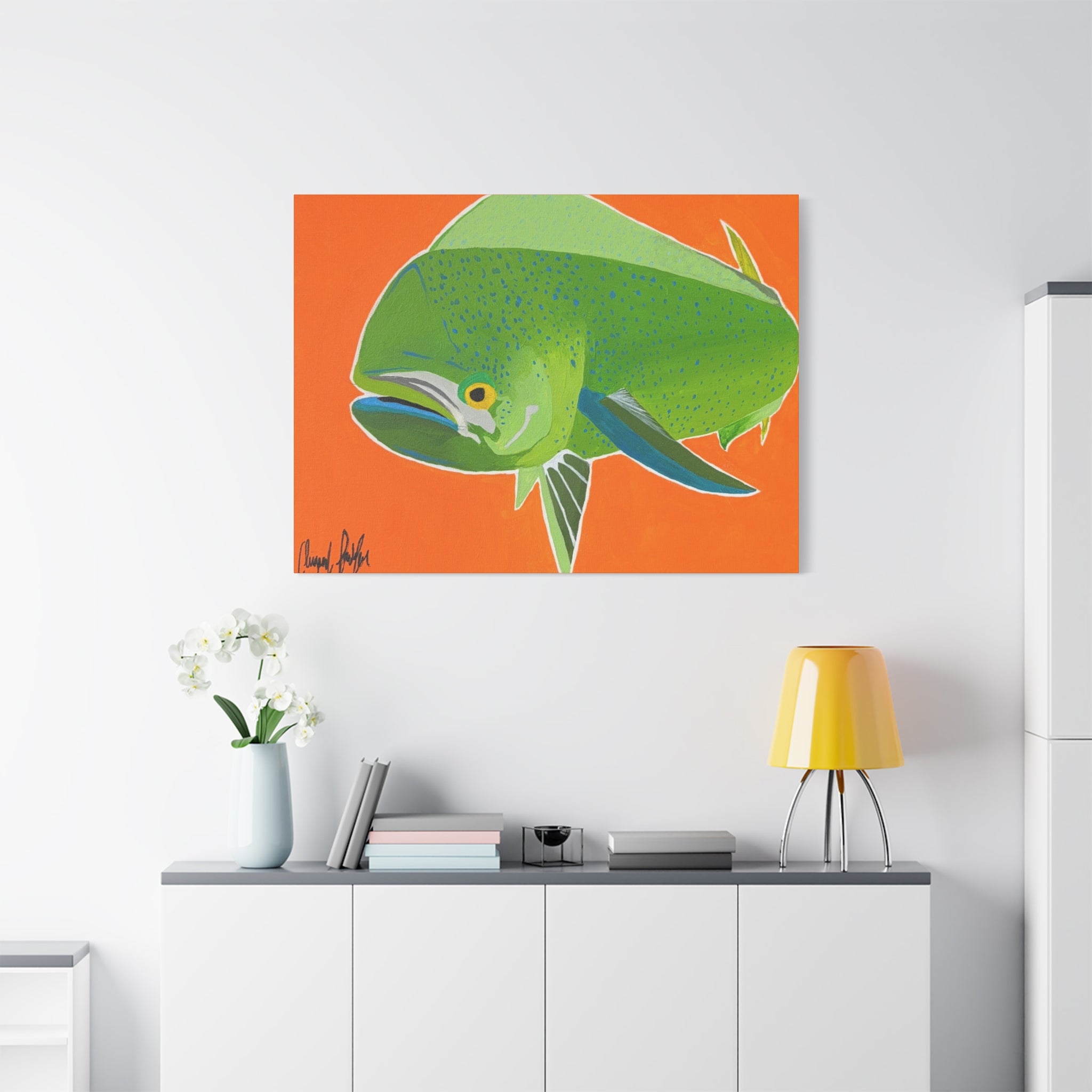 Funky Mahi — Vibrant Acrylic Tropical Fish Wall Art