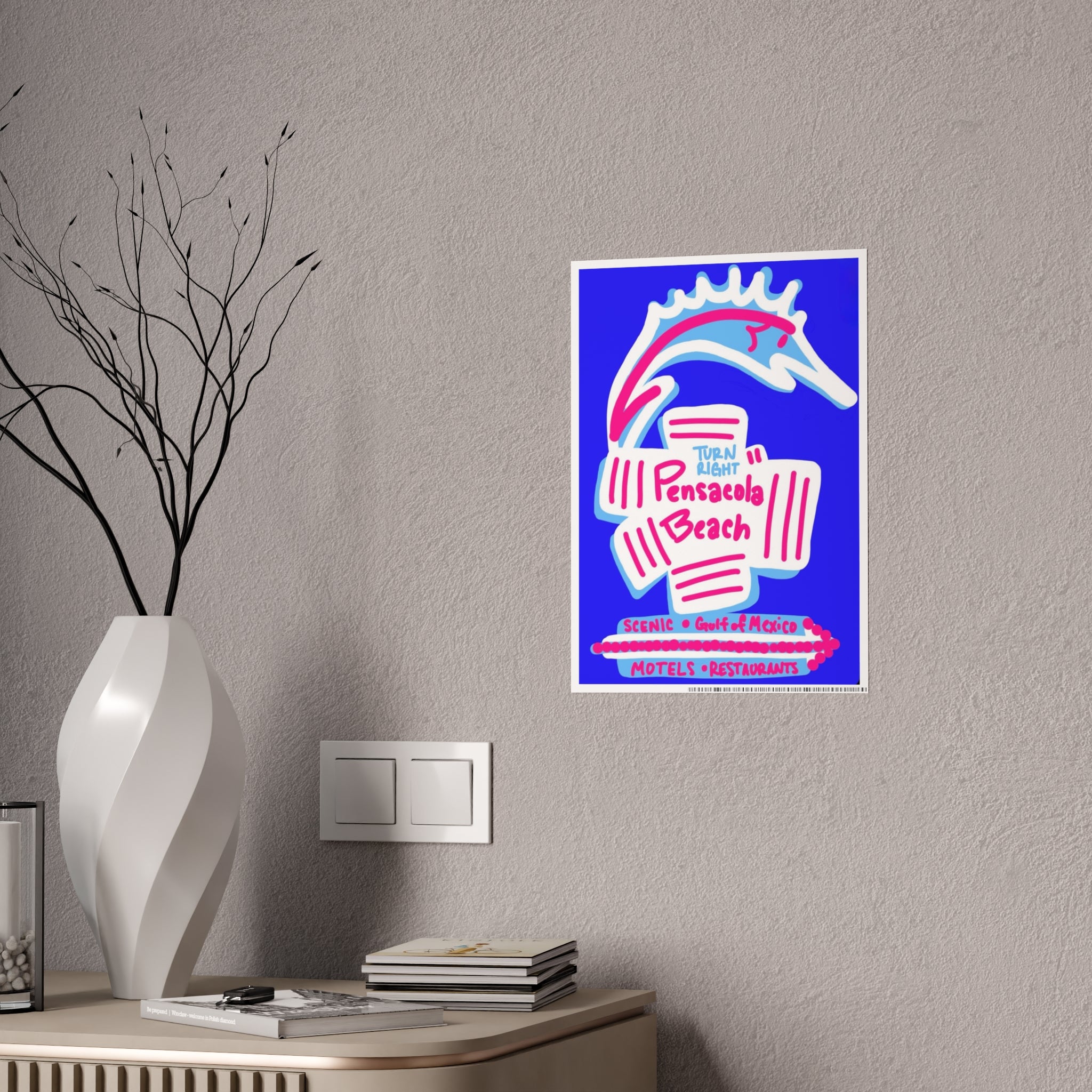 Turn Right – Glossy Vintage Art Print