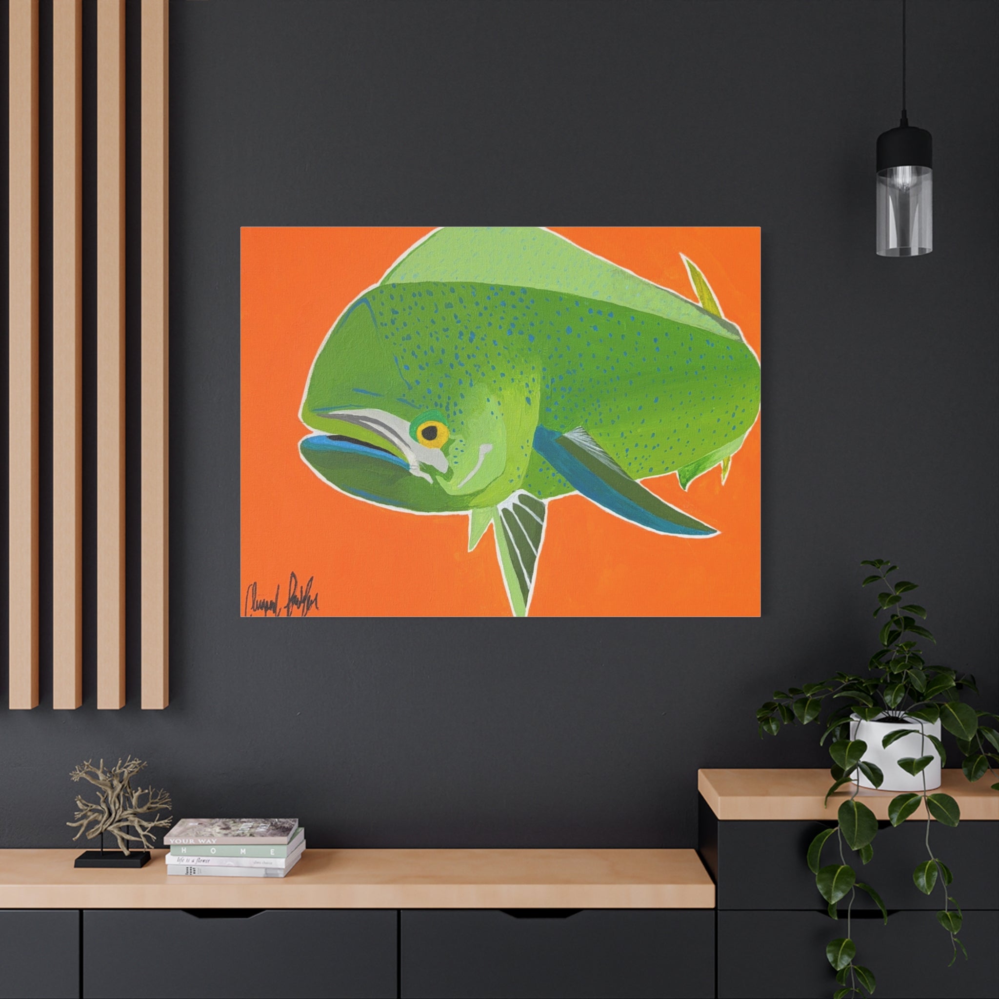 Funky Mahi — Vibrant Acrylic Tropical Fish Wall Art