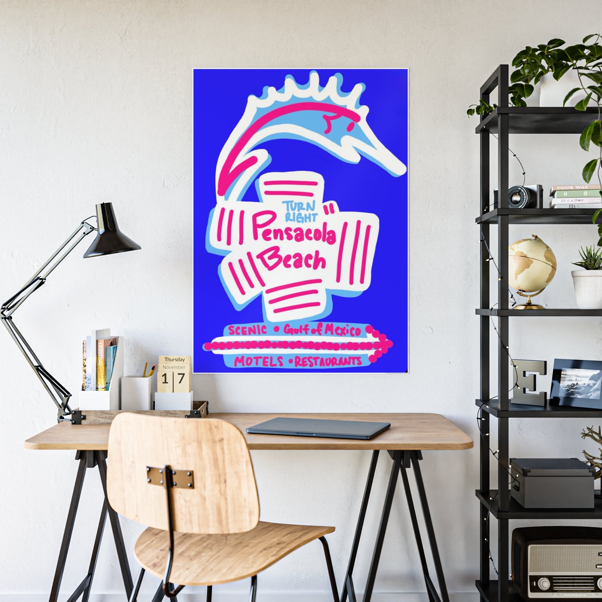 Turn Right – Glossy Vintage Art Print