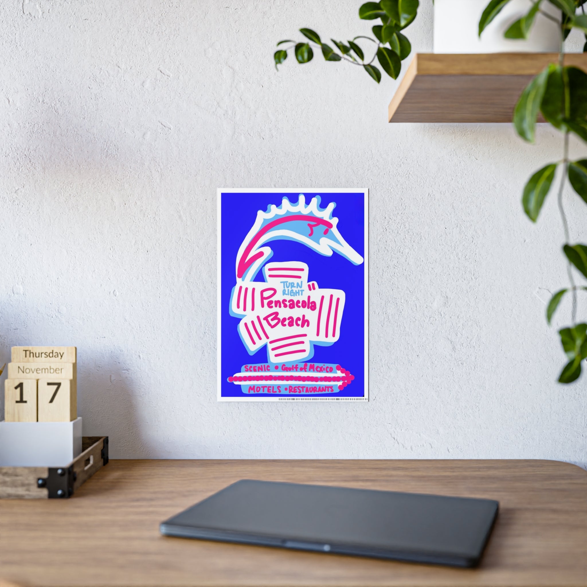 Turn Right – Glossy Vintage Art Print